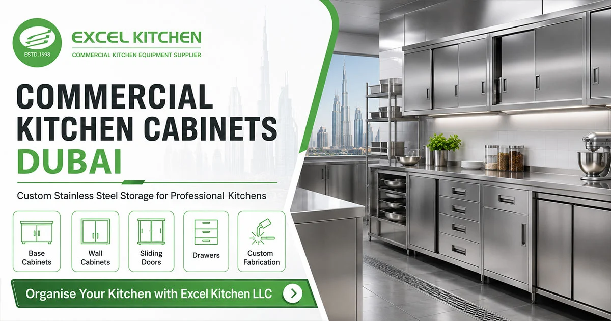 Commercial Kitchen Cabinets Dubai: Stainless Steel Guide