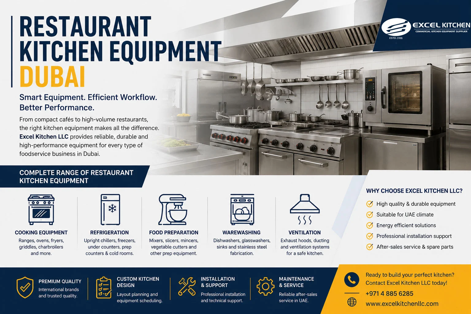 How to Choose a Commercial Kitchen Equipment Supplier in the UAE