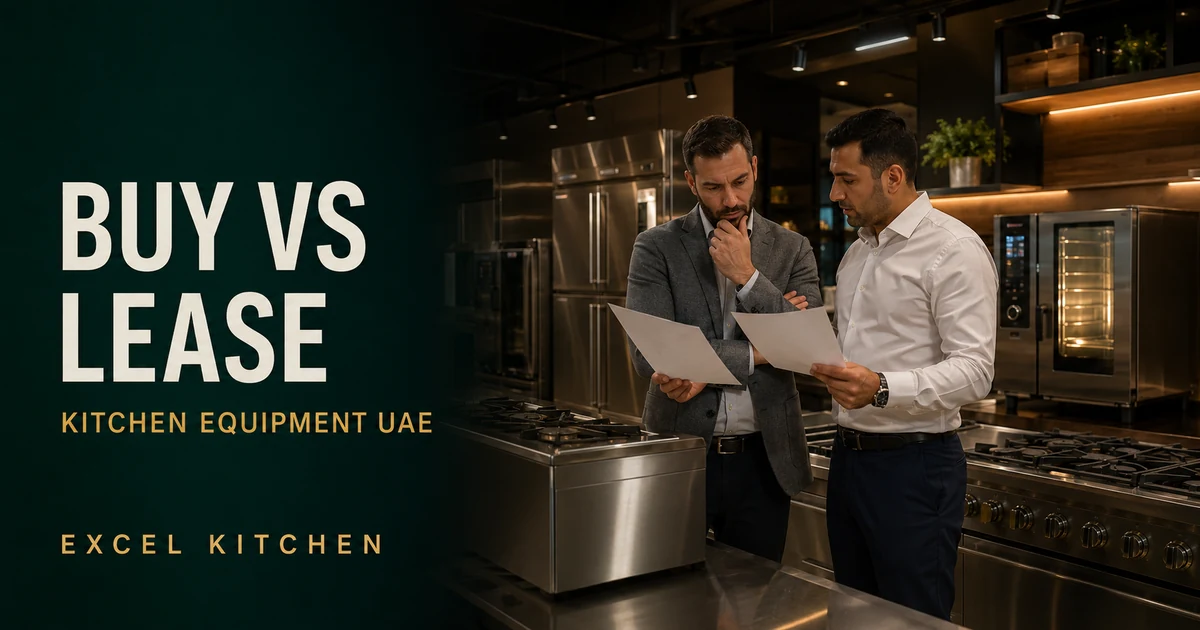 الشراء أم الإيجار؟ تمويل معدات المطابخ التجارية في الإمارات