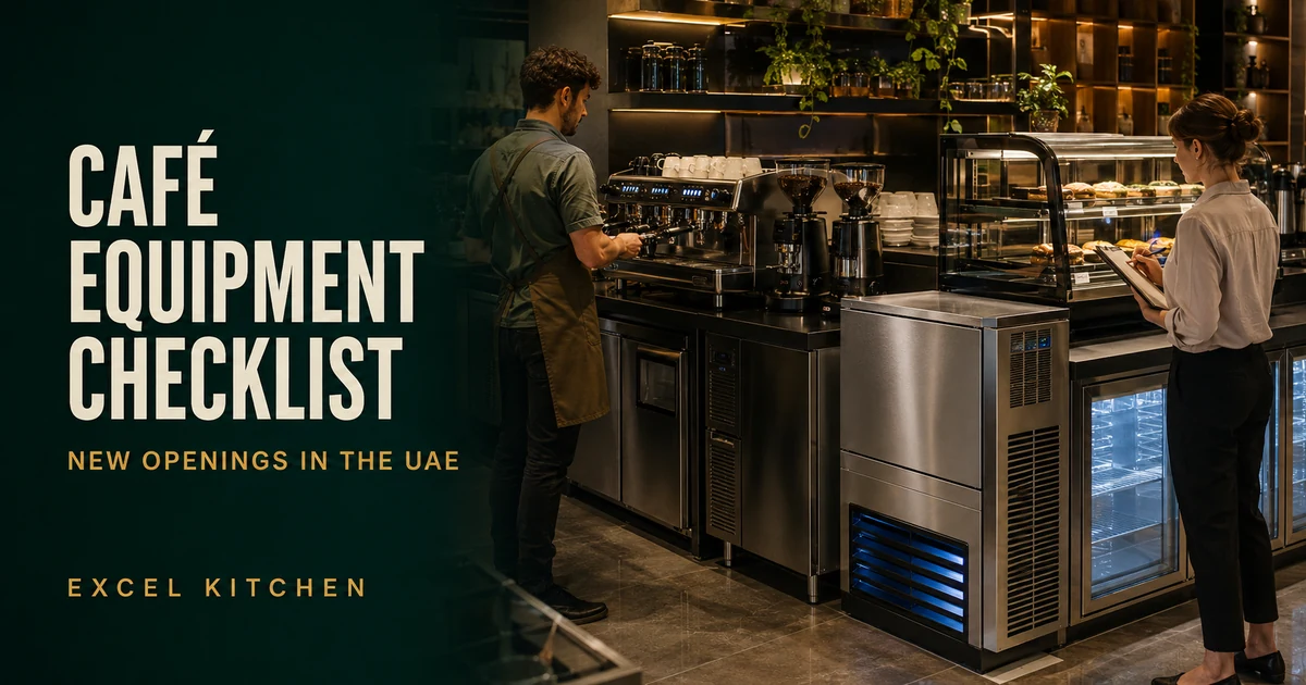Café & Coffee Shop Equipment Checklist for New Openings in UAE