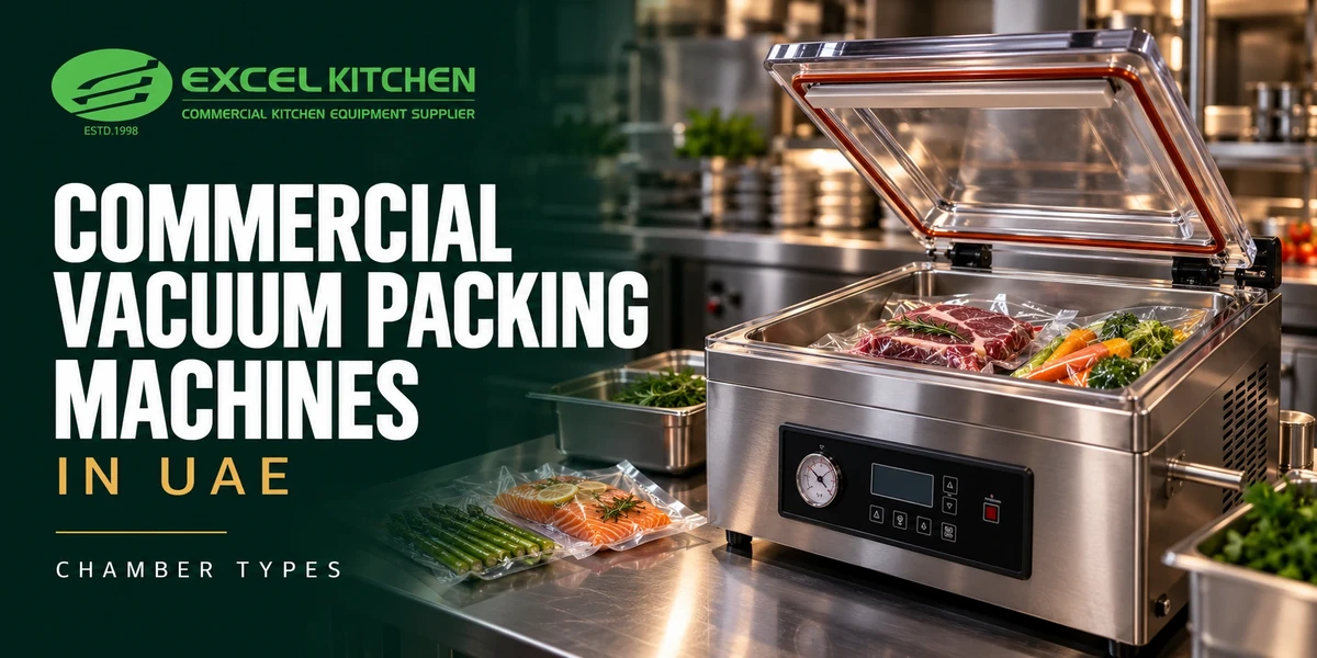 Commercial vacuum packing machines in UAE: chamber types