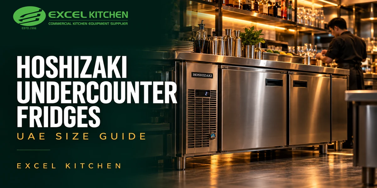 Hoshizaki undercounter fridges in UAE: sizes and specifications