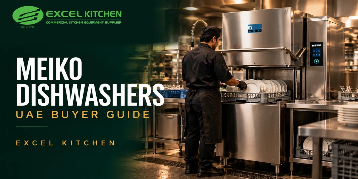 MEIKO dishwashers in UAE: hood-type vs undercounter