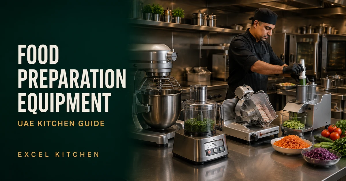 Food Preparation Equipment Guide: Mixers, Slicers & Processors for UAE Kitchens