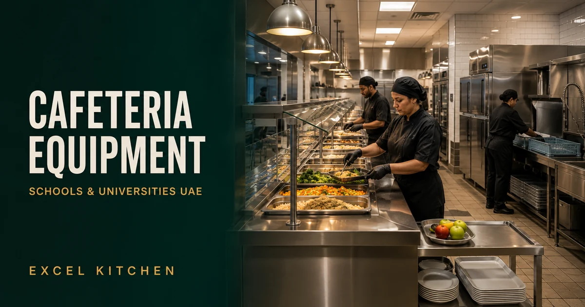 School & University Cafeteria Equipment Guide for the UAE