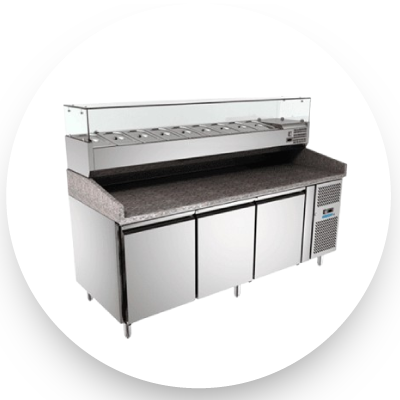 Commercial Pizza Prep Tables