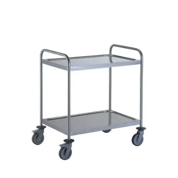 Stainless Steel 2 Tier Service Trolley