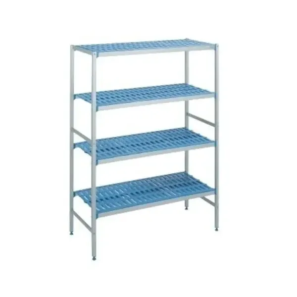 4 Tier Shelving Unit – PLE0992 | 990x500x1750 mm | Anodized Aluminium Rack