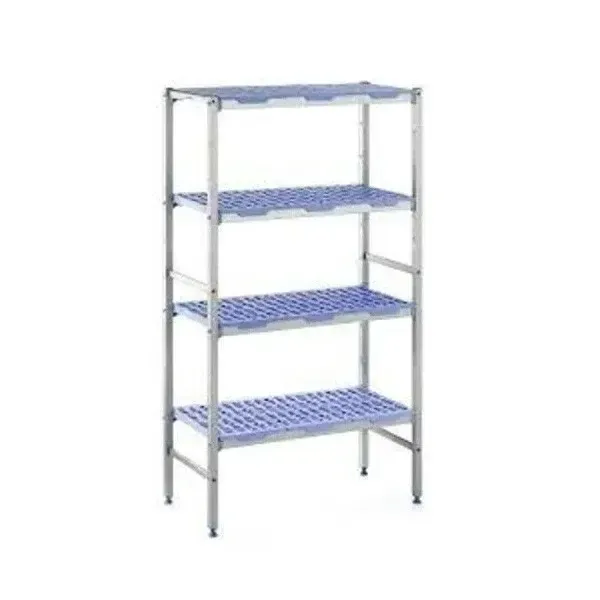 4 Tier Shelving Unit – PLE1494 | 1490x500x1750 mm | Anodized Aluminium Storage Rack