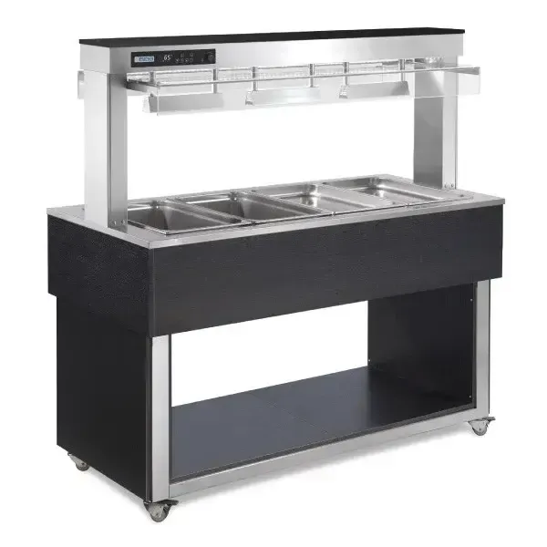 Afinox RED TRADITION Buffet Heated Bain Marie Well – 3 GN Tray Capacity
