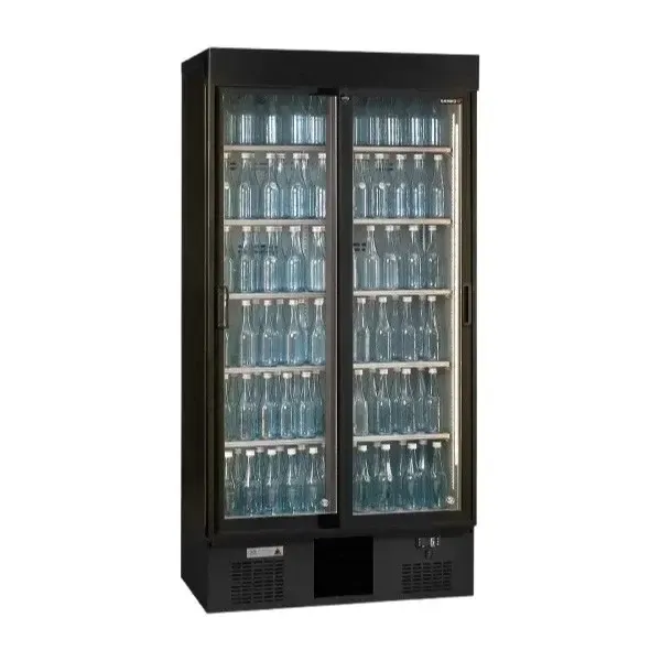Maxiglass MG3/500SD Tall Commercial Bottle Cooler – 468 L, Double Sliding Glass Doors, LED Lighting