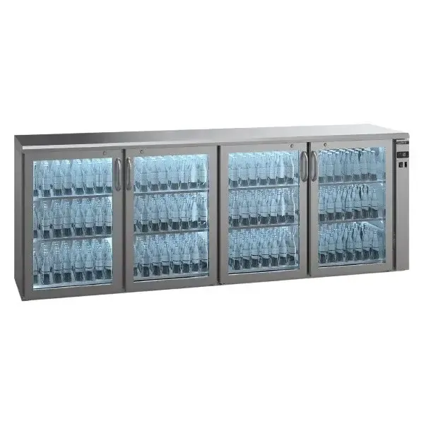 4-Door Glass Door Bottle Cooler 564L – Gamko with LED Display, Energy Efficient