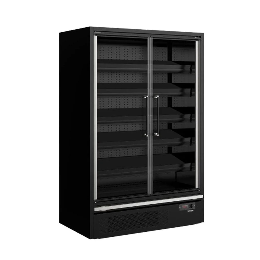 TEFCOLD Galaxy+ GP14FGD Black Supermarket Multideck Cooler