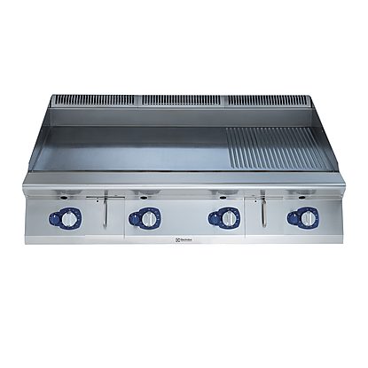 Electrolux Professional 900XP 1200mm Gas Fry Top HP – Smooth & Ribbed Chromium Plate