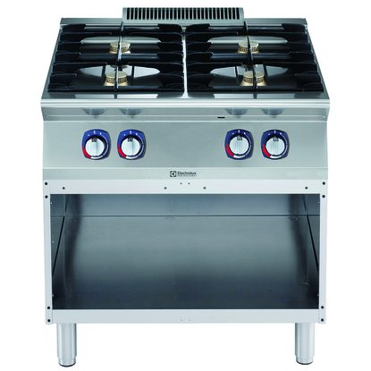 Electrolux Professional 700XP 4-Burner Gas Boiling Top on Open Base