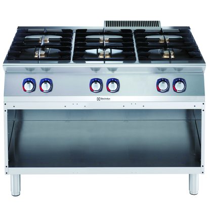 Electrolux Professional 700XP 6-Burner Gas Boiling Top on Open Base