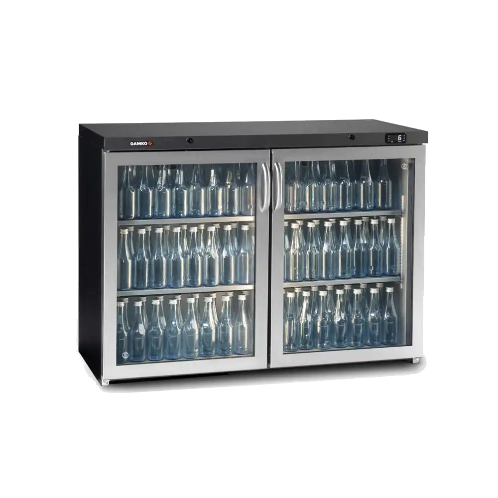 Gamko MG/275 GCS Maxi Glass Two Swing Glass Doors S/S Front