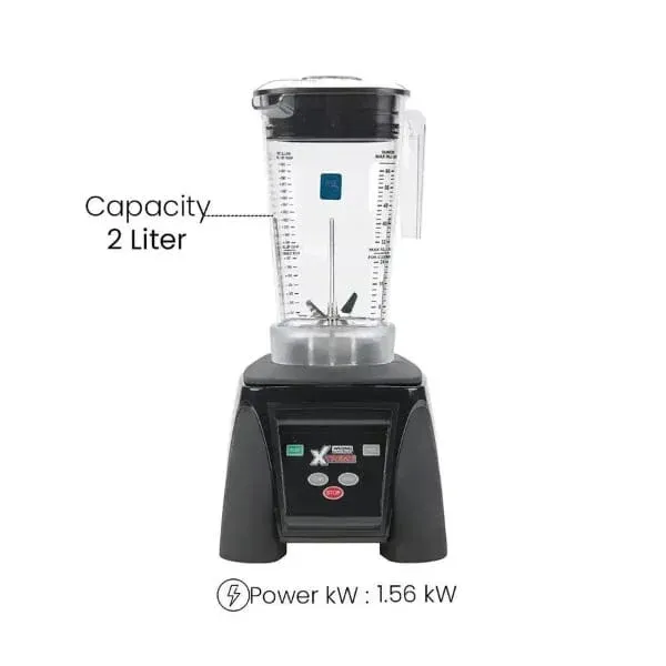 Waring MX1050XTXSEK Commercial Blender – 2L Copolyester Jar, 1560W, 2-Speed 3