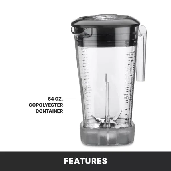 Waring MX1500XTX Xtreme Programmable High‑Power Commercial Blender – 64 oz Copolyester Jar with Sound Enclosure 4