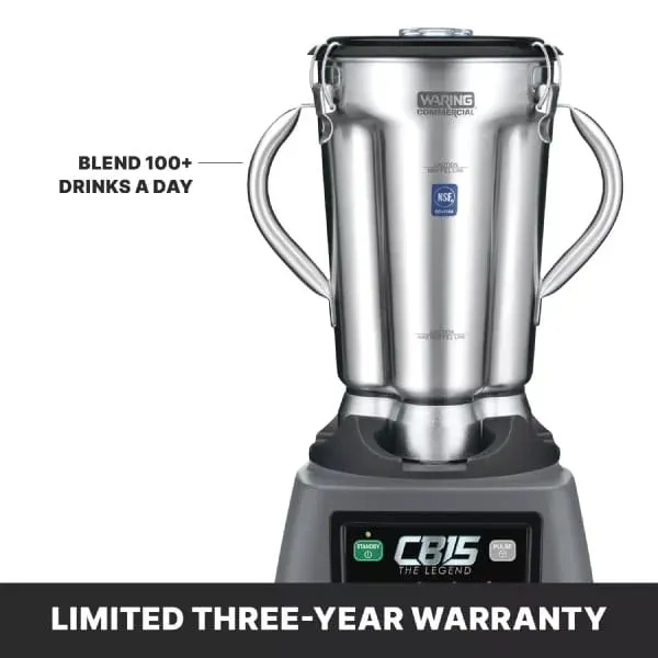 Waring CB15 1-Gallon Stainless Steel Commercial Food Blender 4