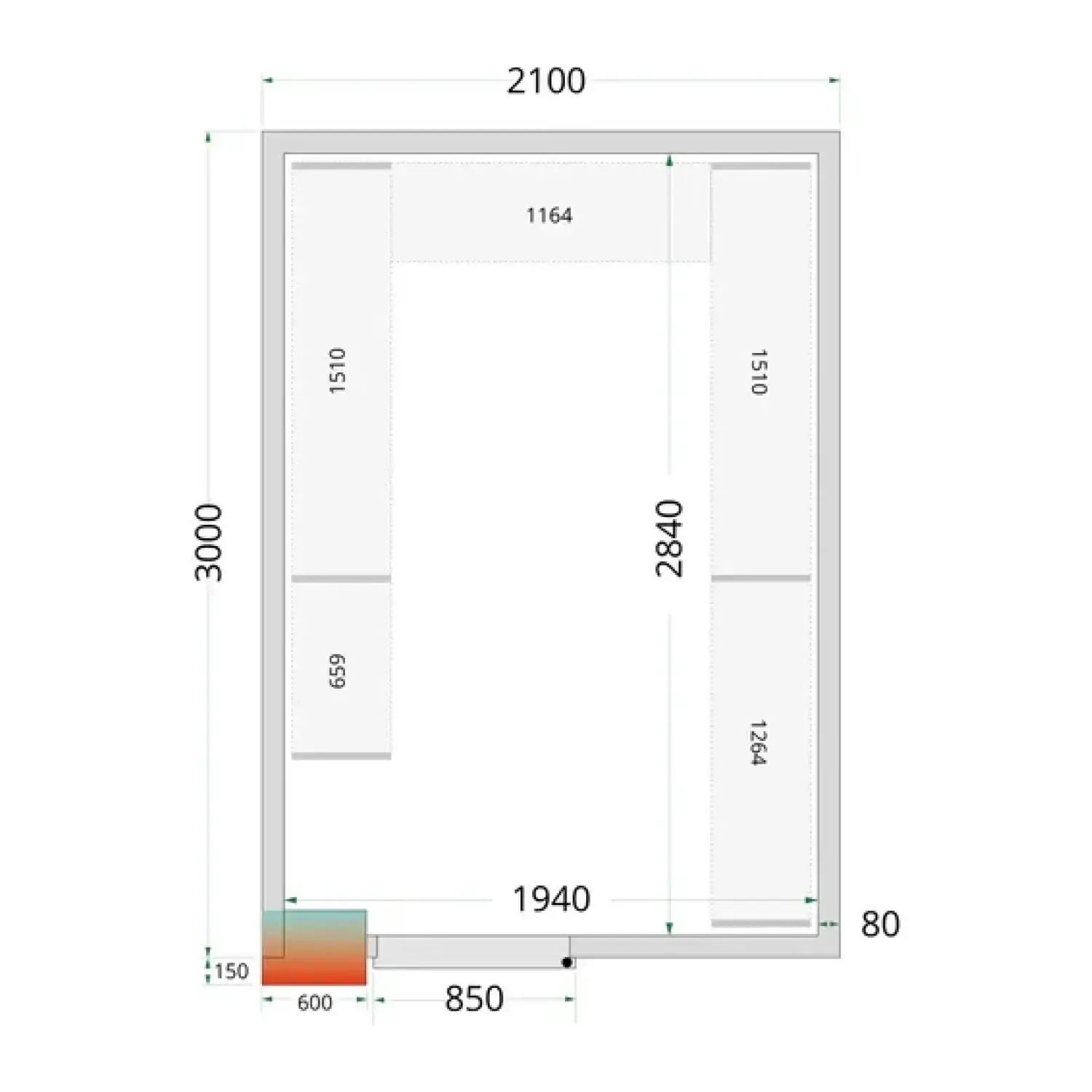 TEFCOLD CRPF1527 Modular Commercial Cold Room