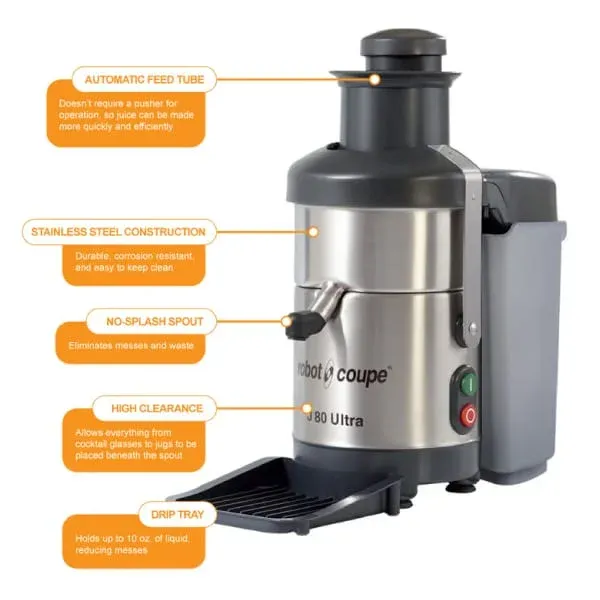 Robot Coupe J 80 Automatic Centrifugal Juice Extractor 4