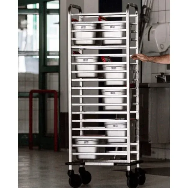 Rieber GN Rack Trolley – 2+1 Deflector with Castors 10
