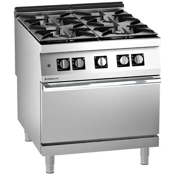 Angelopo 1N1FAAG – 4 Burner Gas Range with Static Oven 2