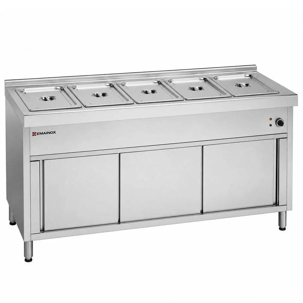 EMAINOX EAB15 Commercial Bain Marie with Neutral Cupboard