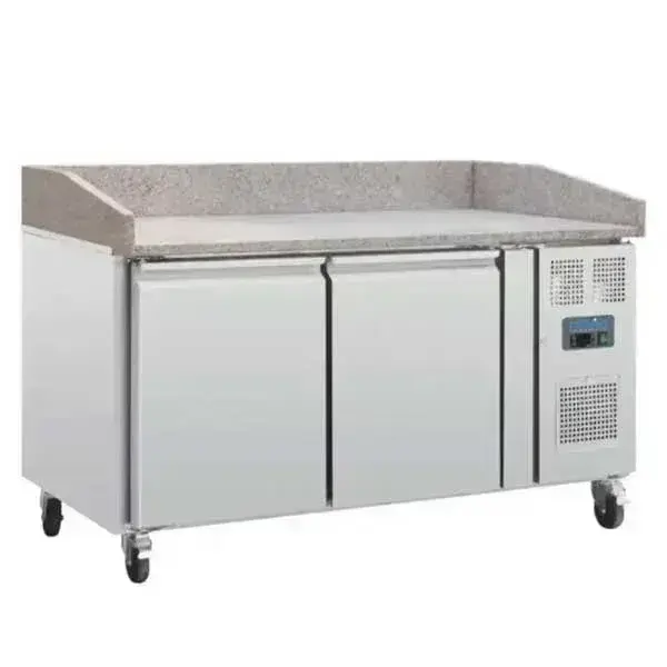 Commercial Pizza Prep Counter with Chilled Display – 1.5m