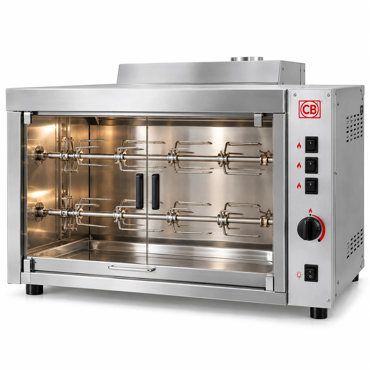 C.B. G-8P GPL Commercial Gas Chicken Spit Roaster