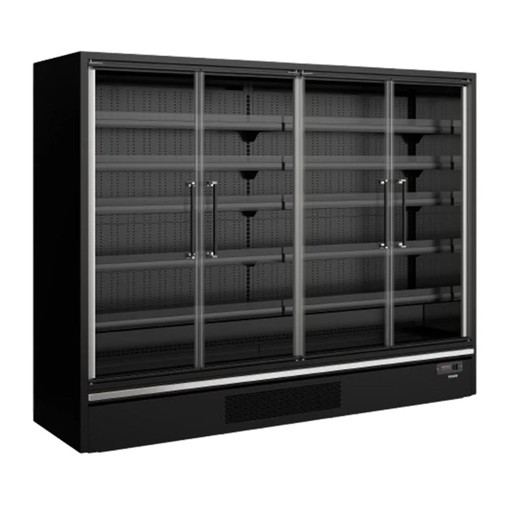 TEFCOLD Galaxy+ GP26FGD Black Supermarket Multideck Cooler