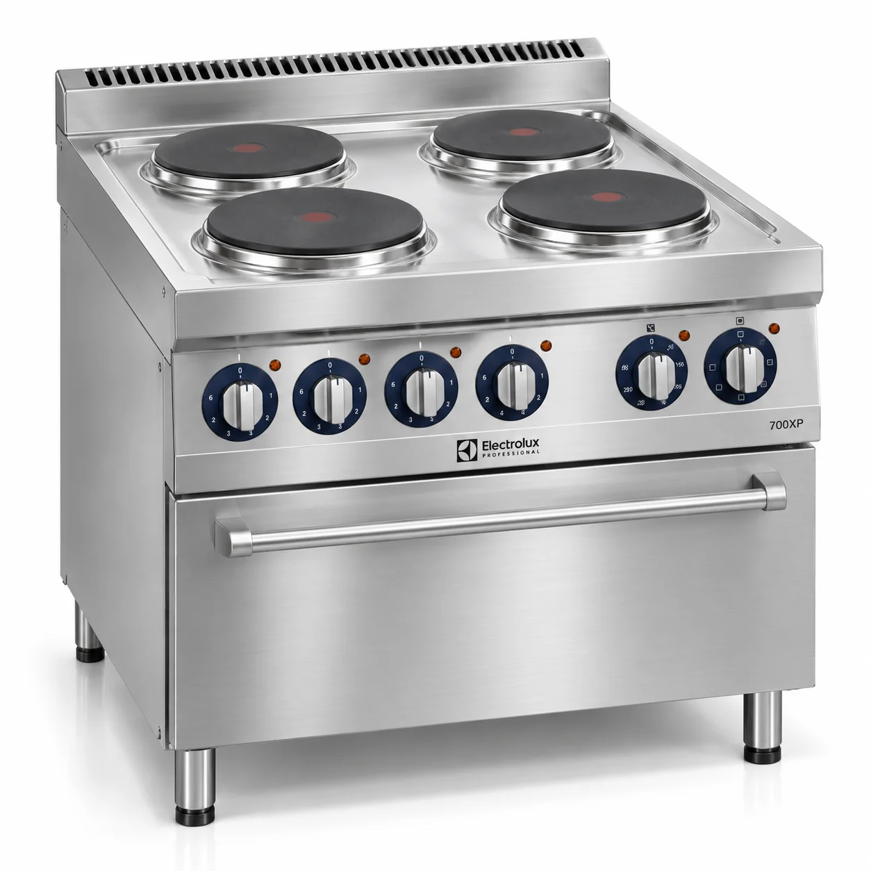 Electrolux Professional 700XP 4-Hot Plates Electric Range on Electric Oven