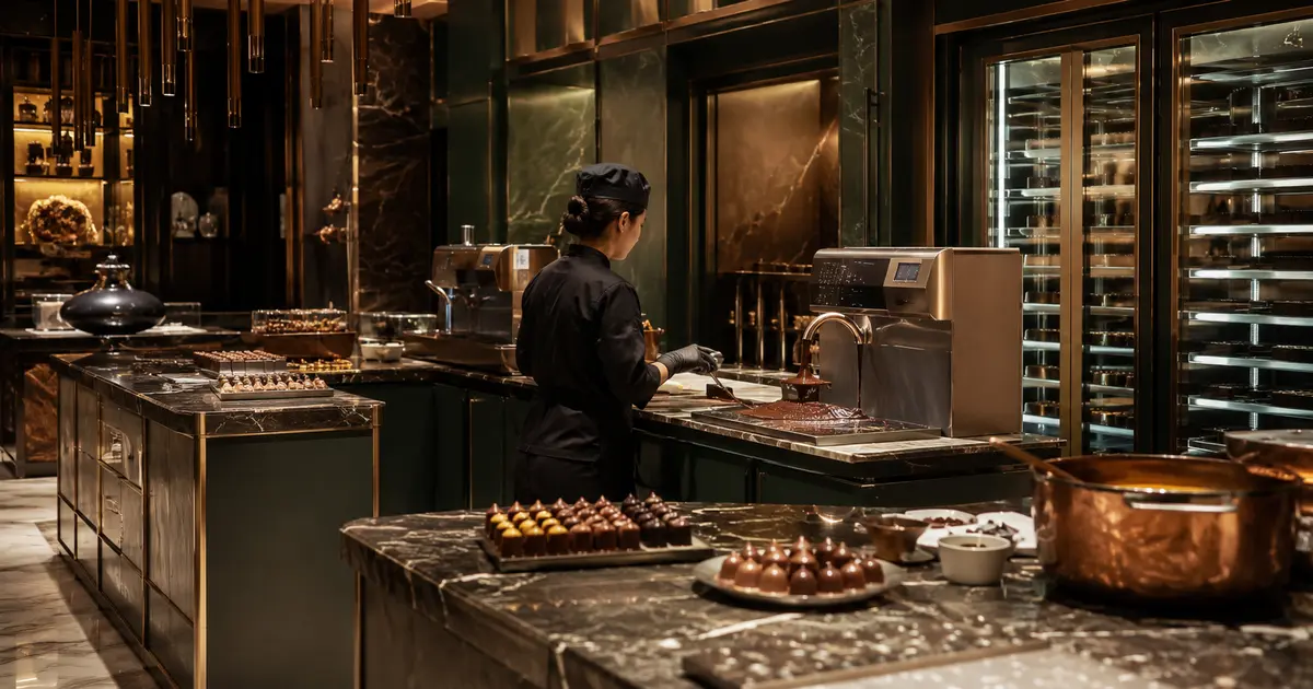 Representative commercial kitchen project visual for Godiva Chocolates at Godiva