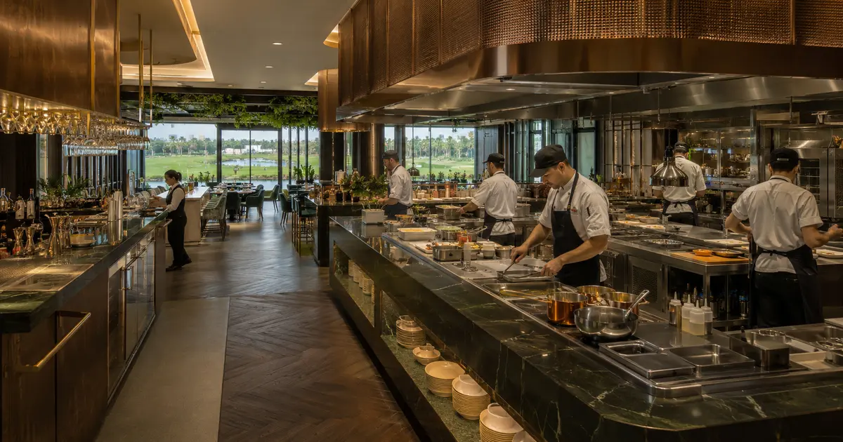 Representative commercial kitchen project visual for Jumeirah Golf Estates Kitchen & Bars at Jumeirah Golf Estates