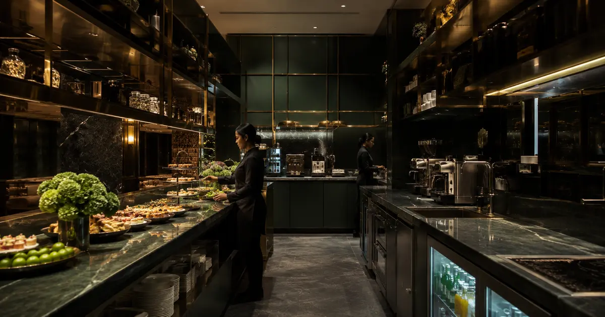 Representative commercial kitchen project visual for VIP Lounge at The Dubai Mall
