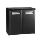 Commercial Bottle Cooler – 204L Double Glass Door