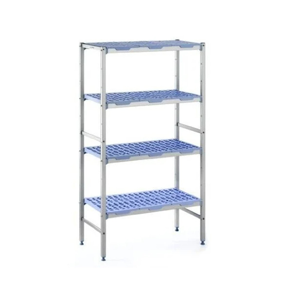 4 Tier Shelving Unit – PLE0890 | 890x500x1750 mm | Anodized Aluminium Rack