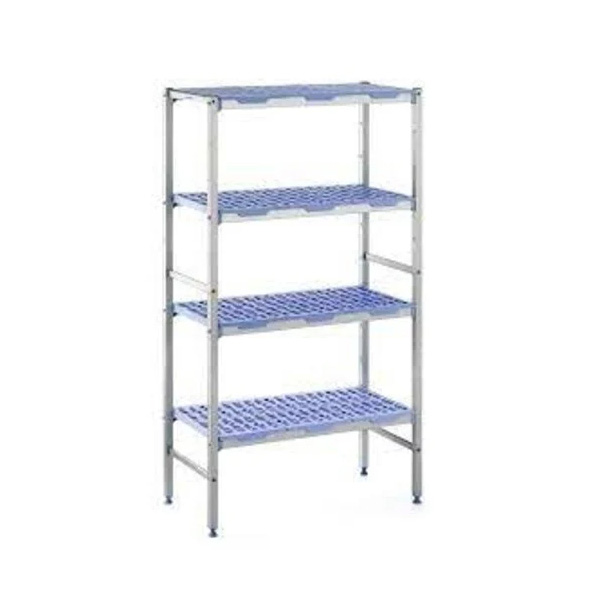 4 Tier Shelving Unit – PLE1494 | 1490x500x1750 mm | Anodized Aluminium Storage Rack
